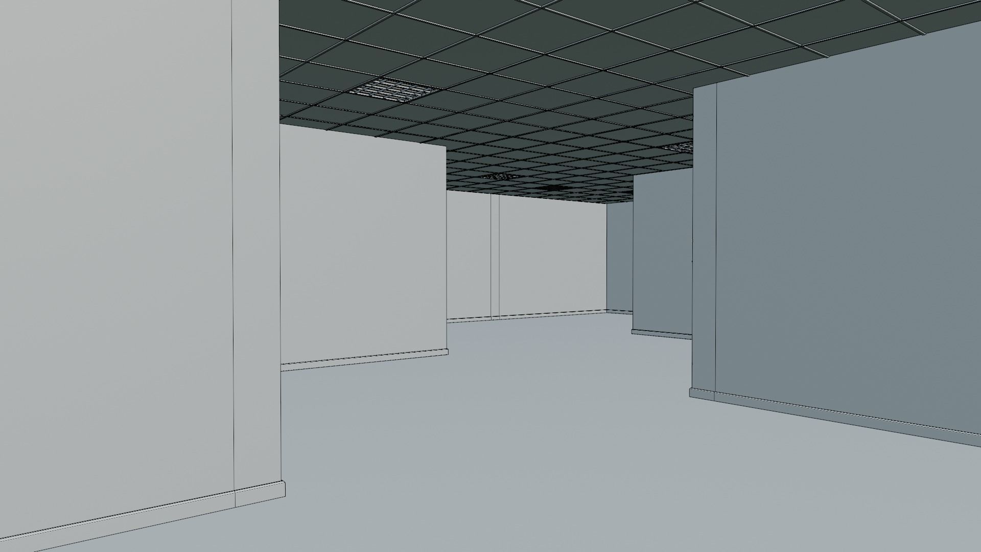 The Backrooms Maze 3D model_20