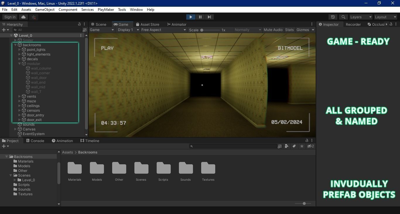 The Backrooms Maze 3D model_17