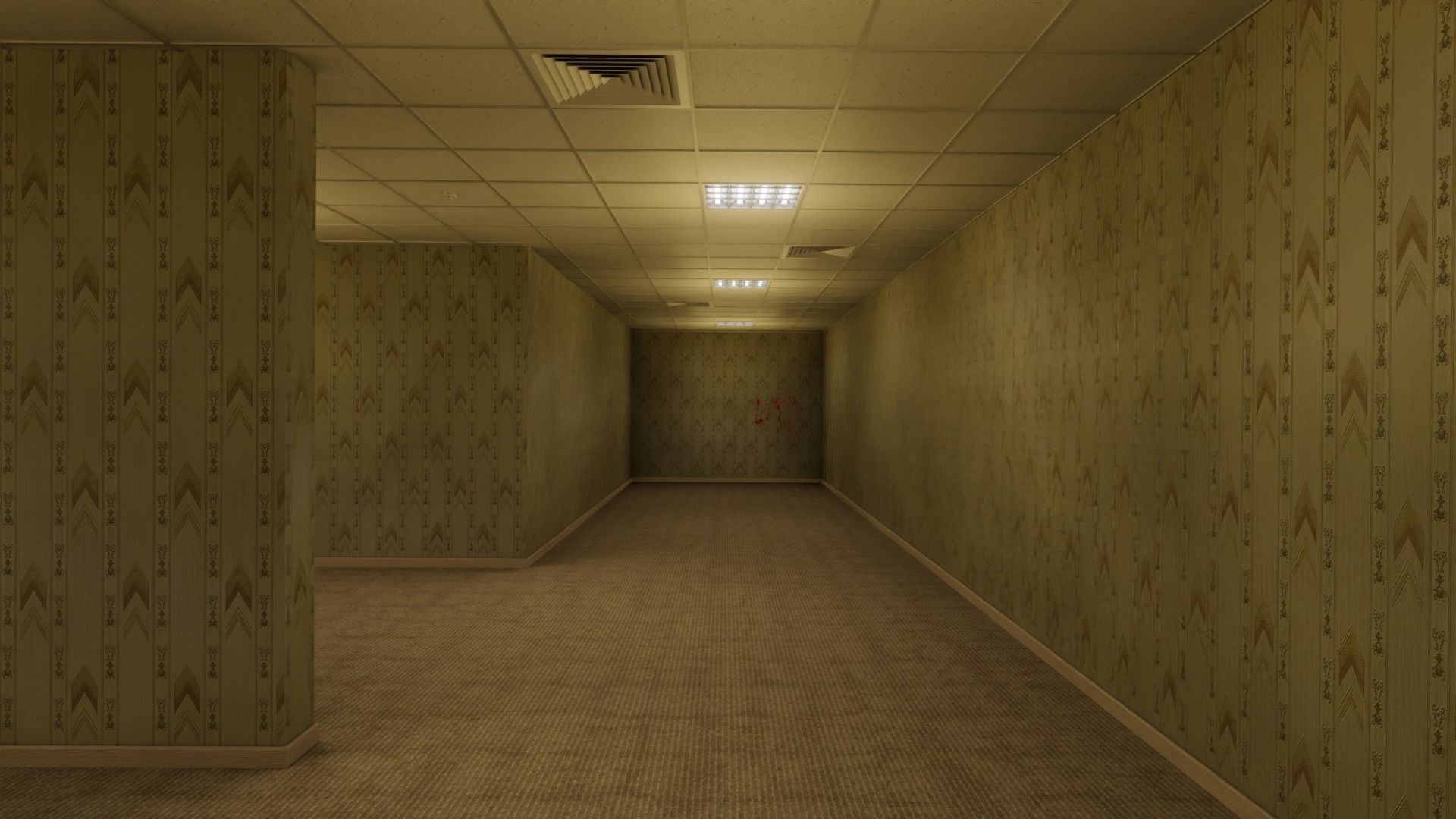 The Backrooms Maze 3D model_12