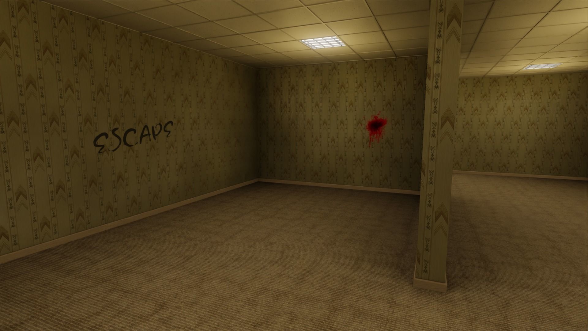 The Backrooms Maze 3D model_10