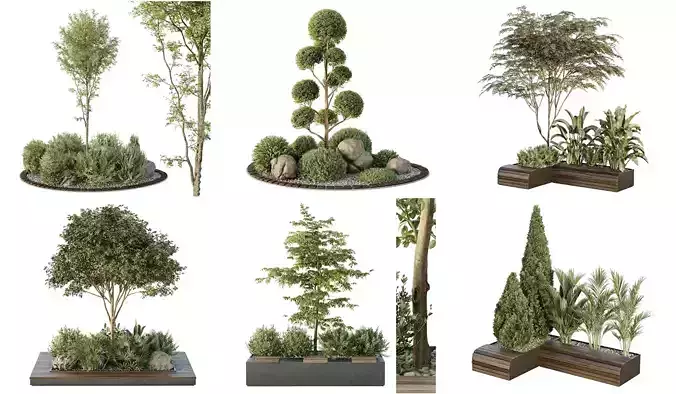 6 Different SETS of Plant outdoor SET VOL116