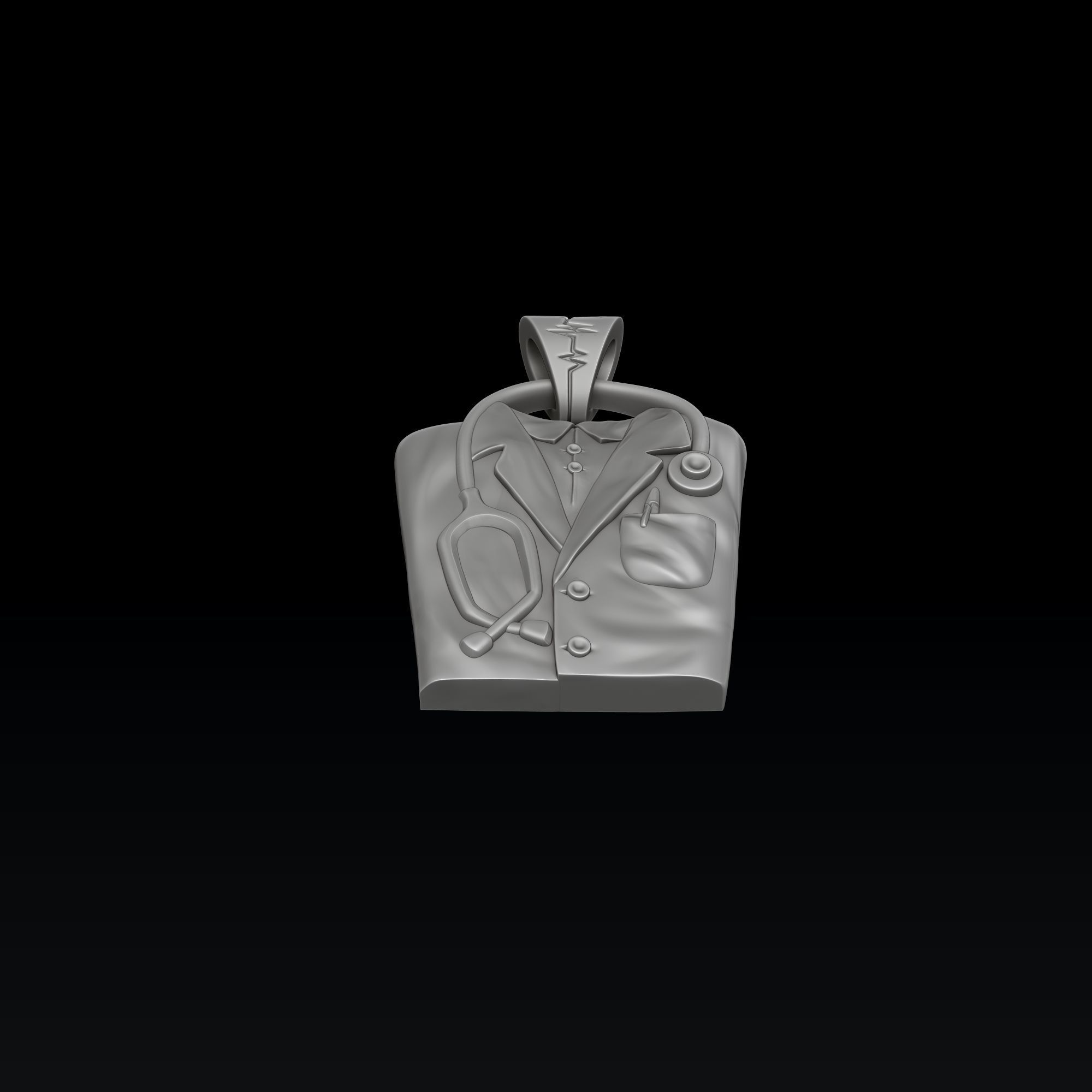 Doctor Pendant 3D print model_6