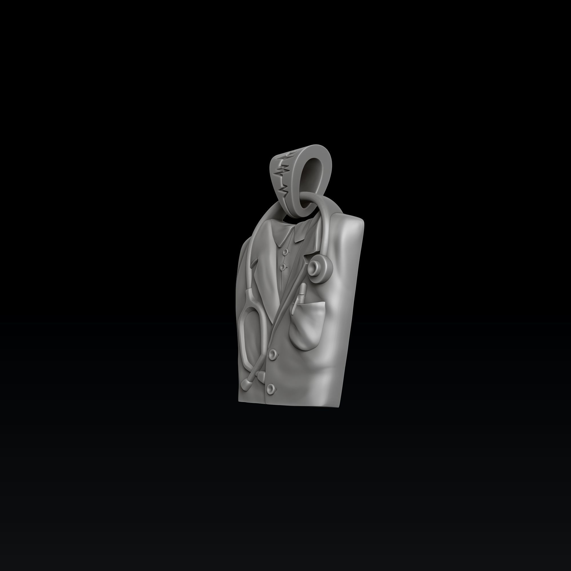 Doctor Pendant 3D print model_5