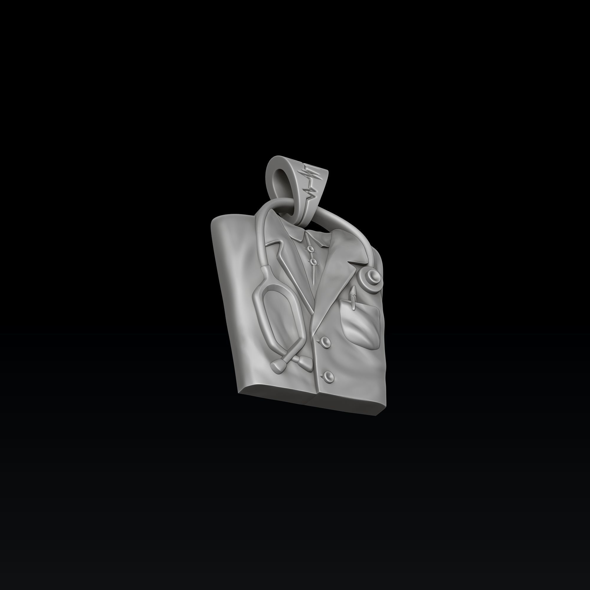 Doctor Pendant 3D print model_2