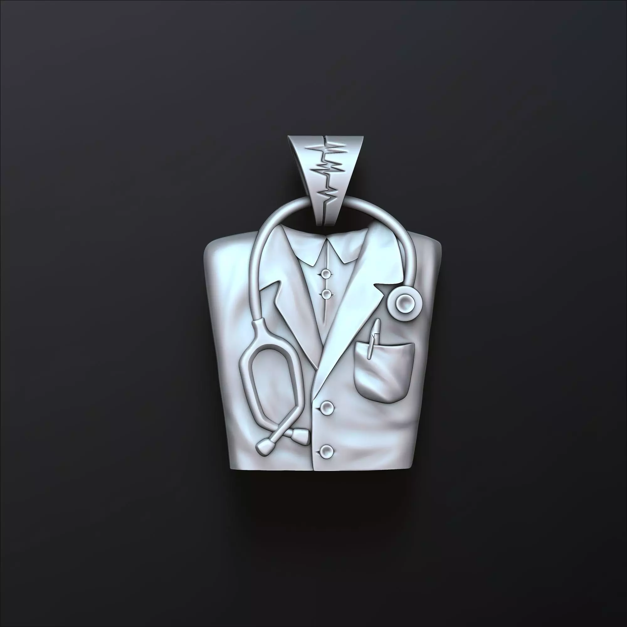Doctor Pendant 3D print model_0
