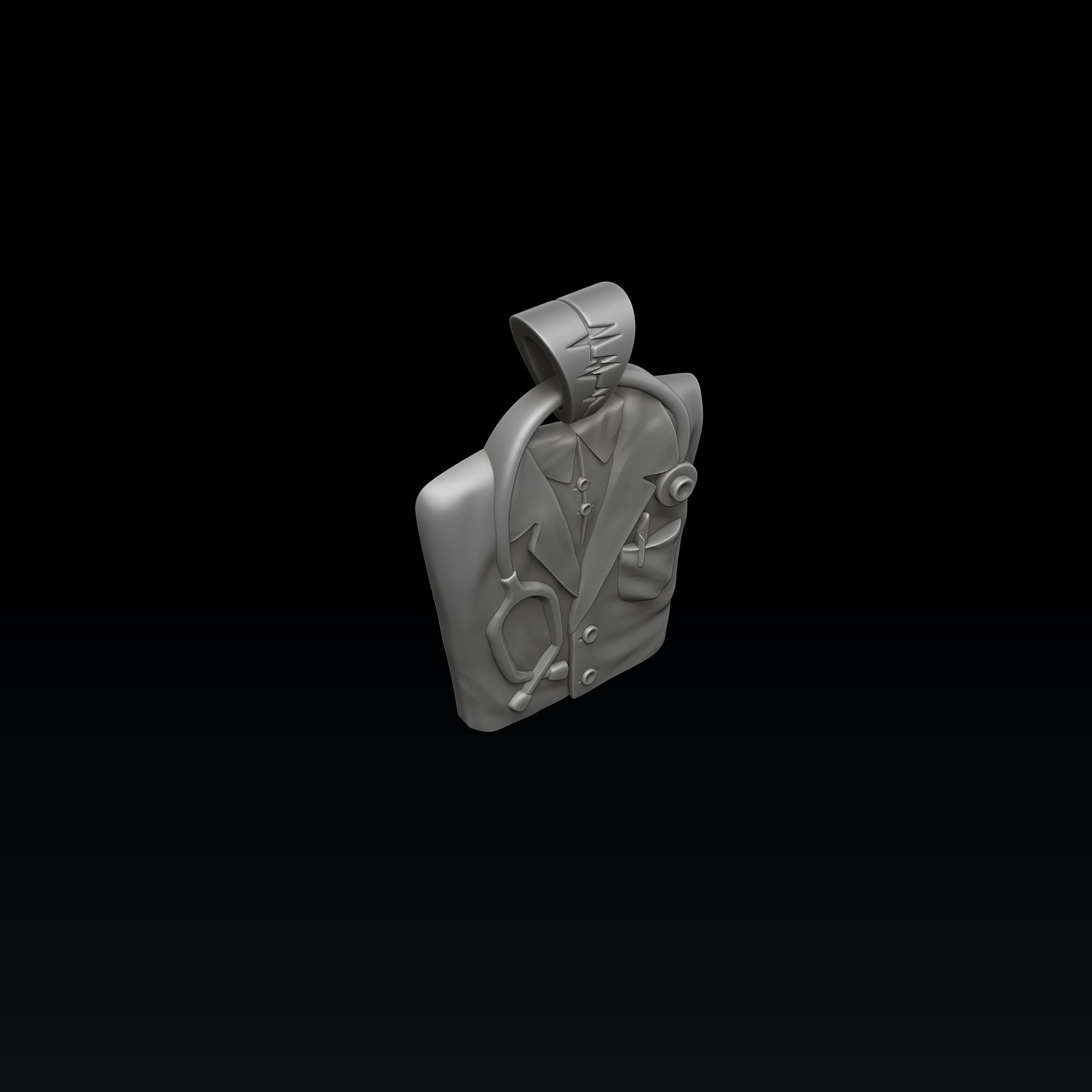 Doctor Pendant 3D print model_1