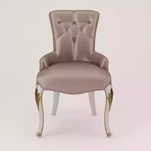 The Mocha Tufted Accent Chair 3D model