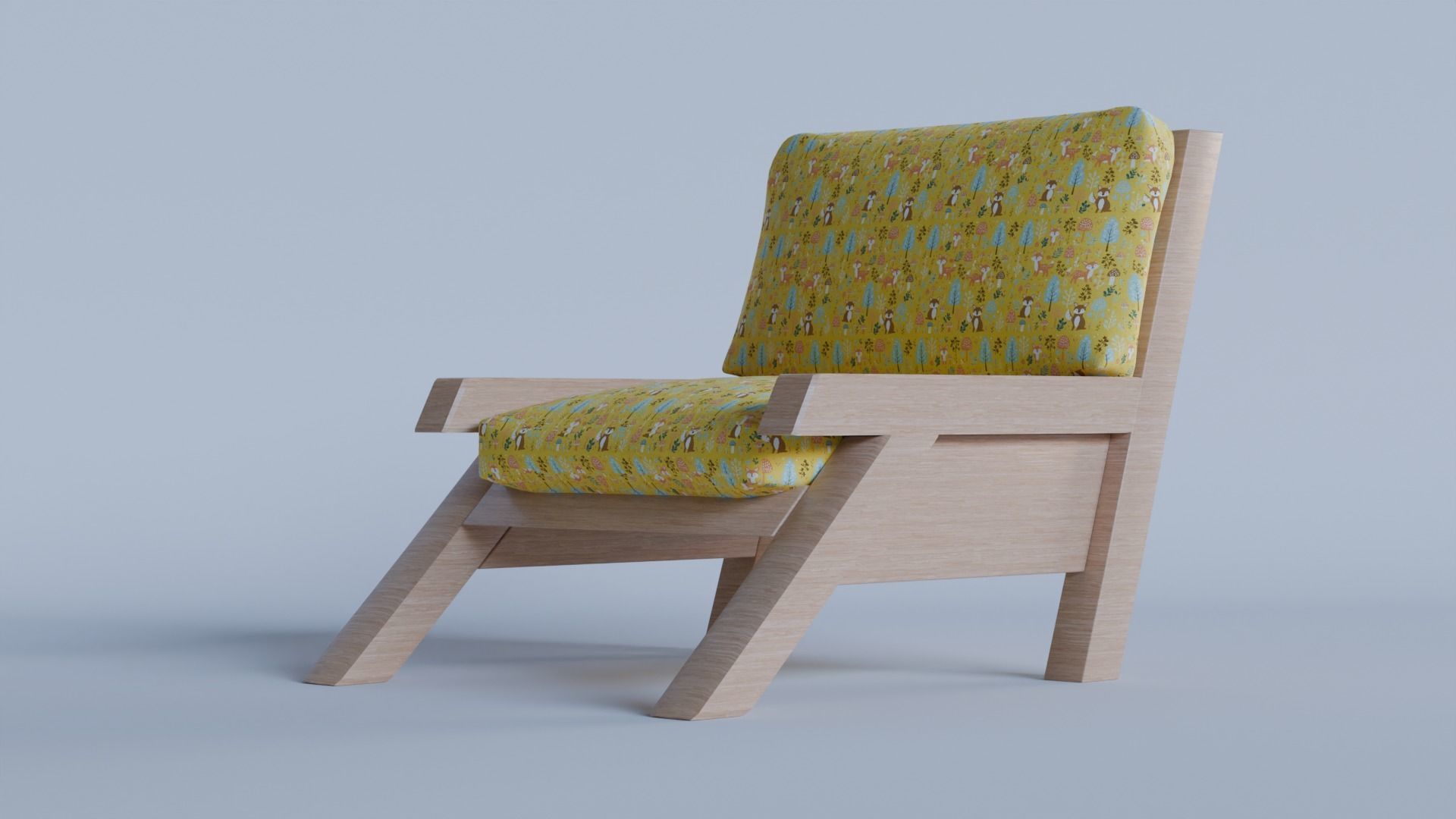 lounge chair 3d model 3D model_7