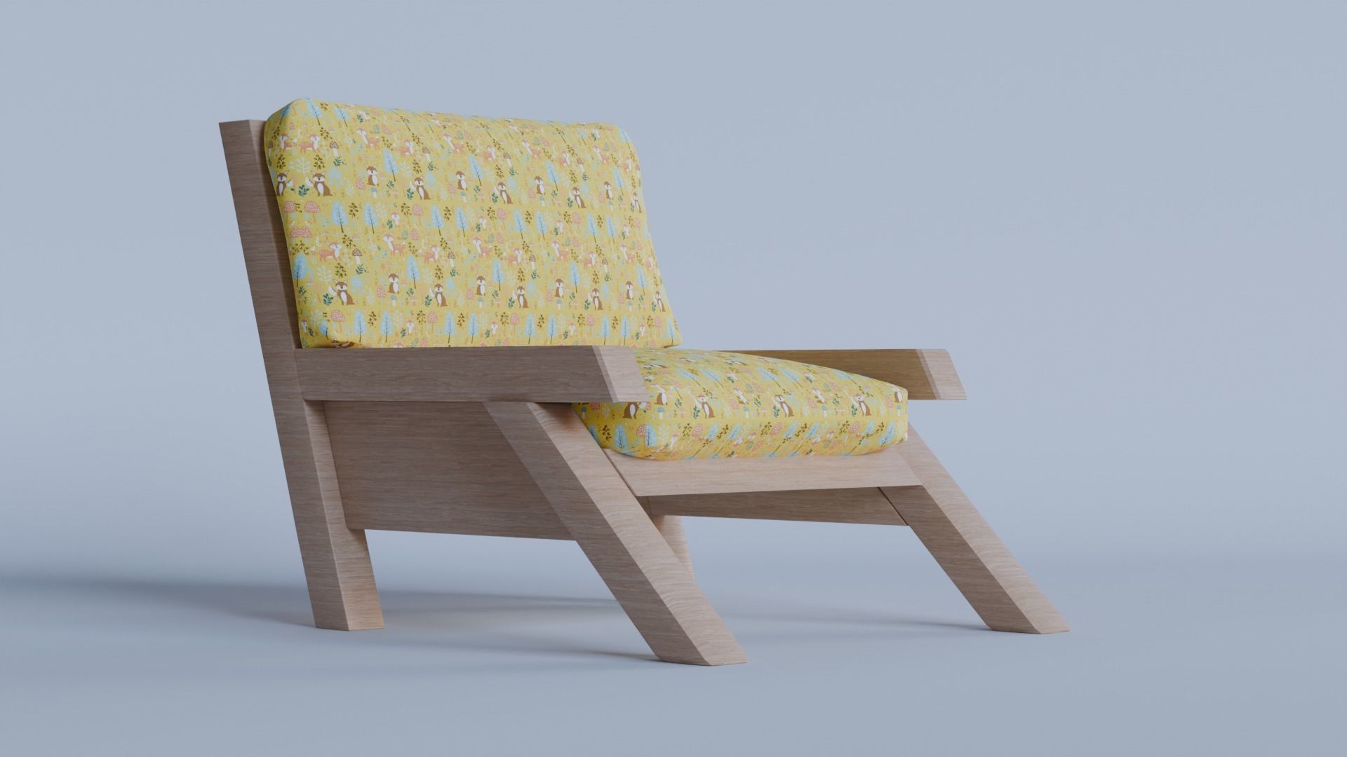 lounge chair 3d model 3D model_1