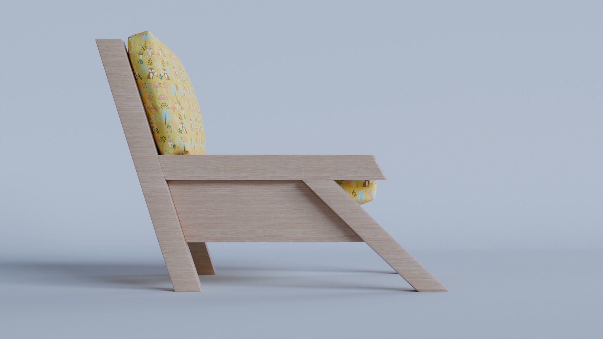 lounge chair 3d model 3D model_2