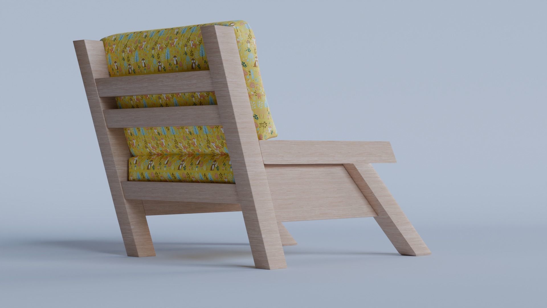 lounge chair 3d model 3D model_3