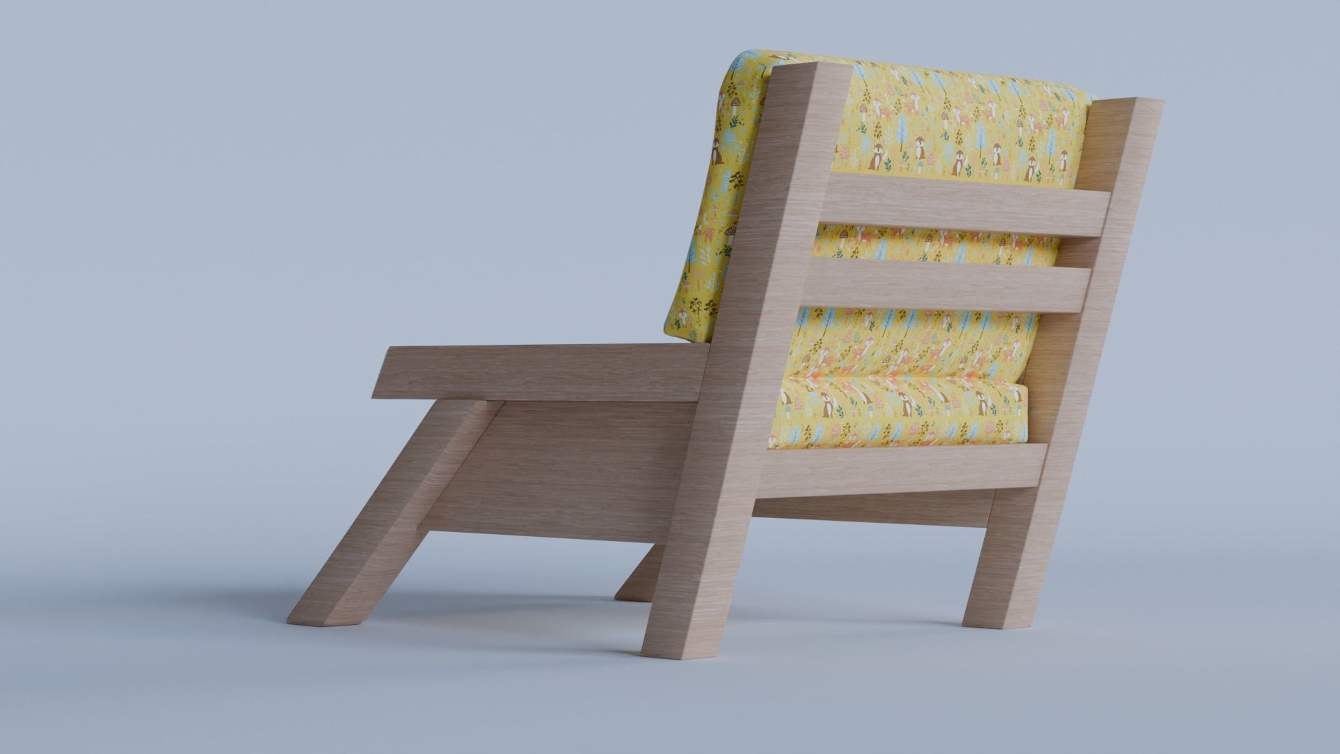 lounge chair 3d model 3D model_5