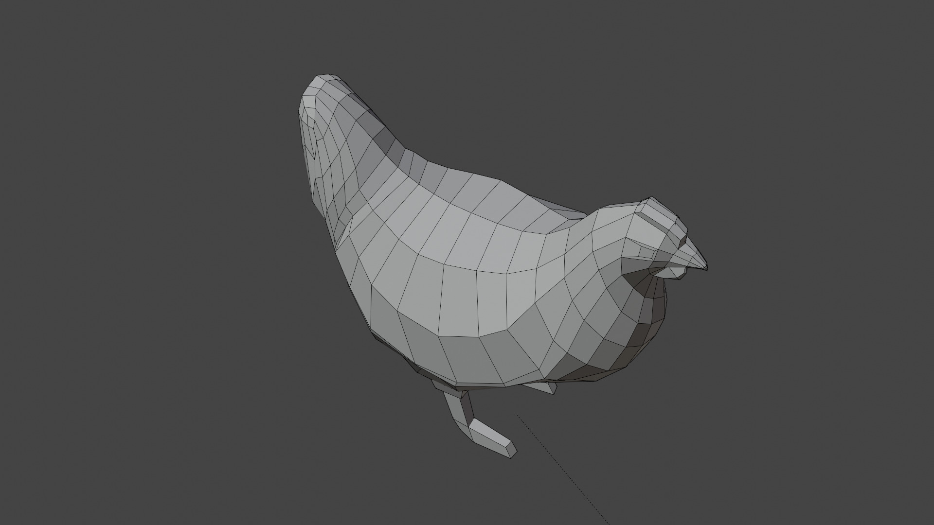 Stylized CHICKEN Low-poly 3D model_9
