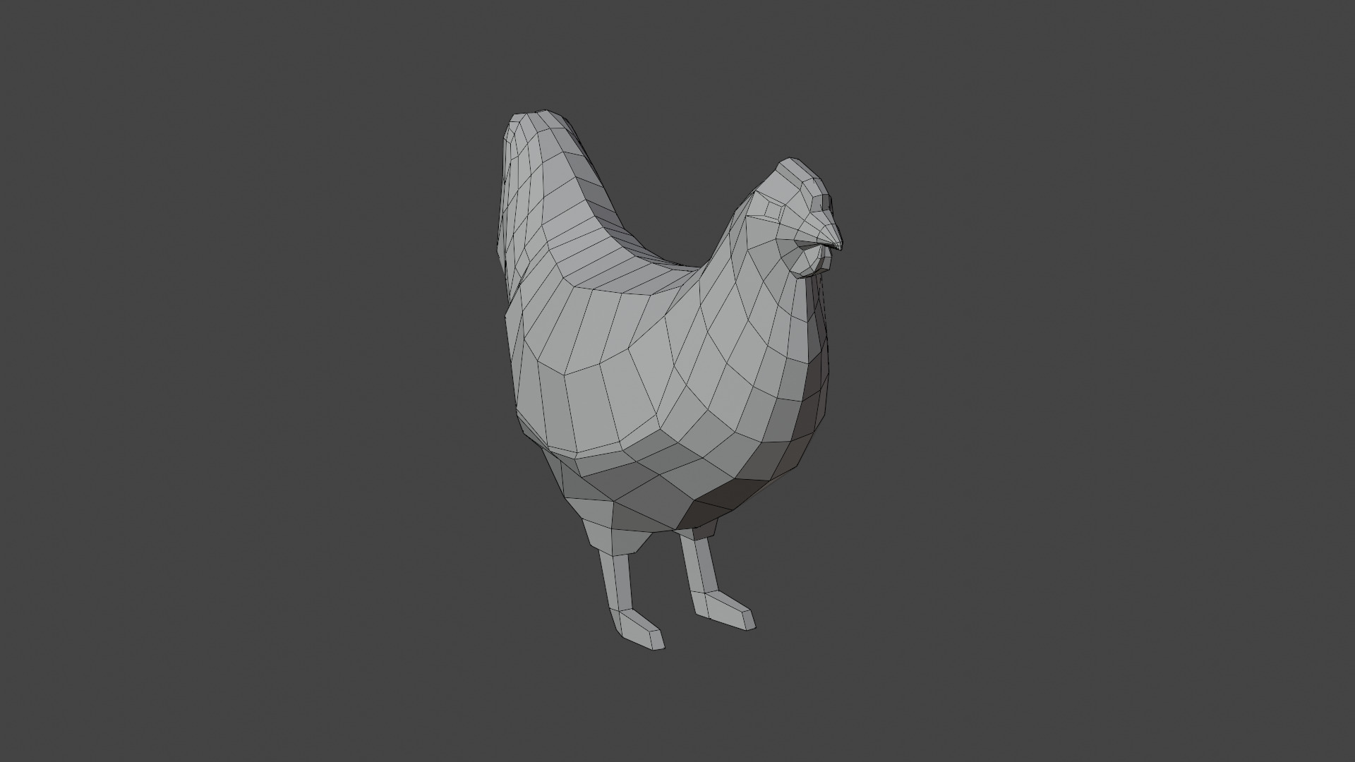 Stylized CHICKEN Low-poly 3D model_8