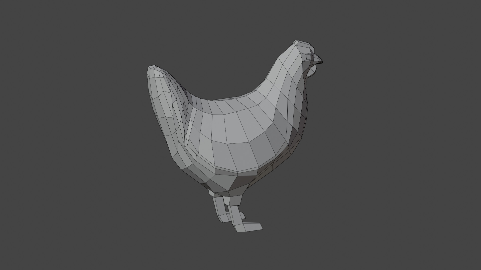 Stylized CHICKEN Low-poly 3D model_7