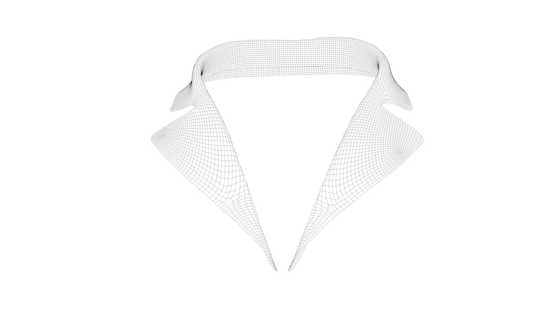 Dress collars scarves and necklaces decorated 3d models 3D model_7