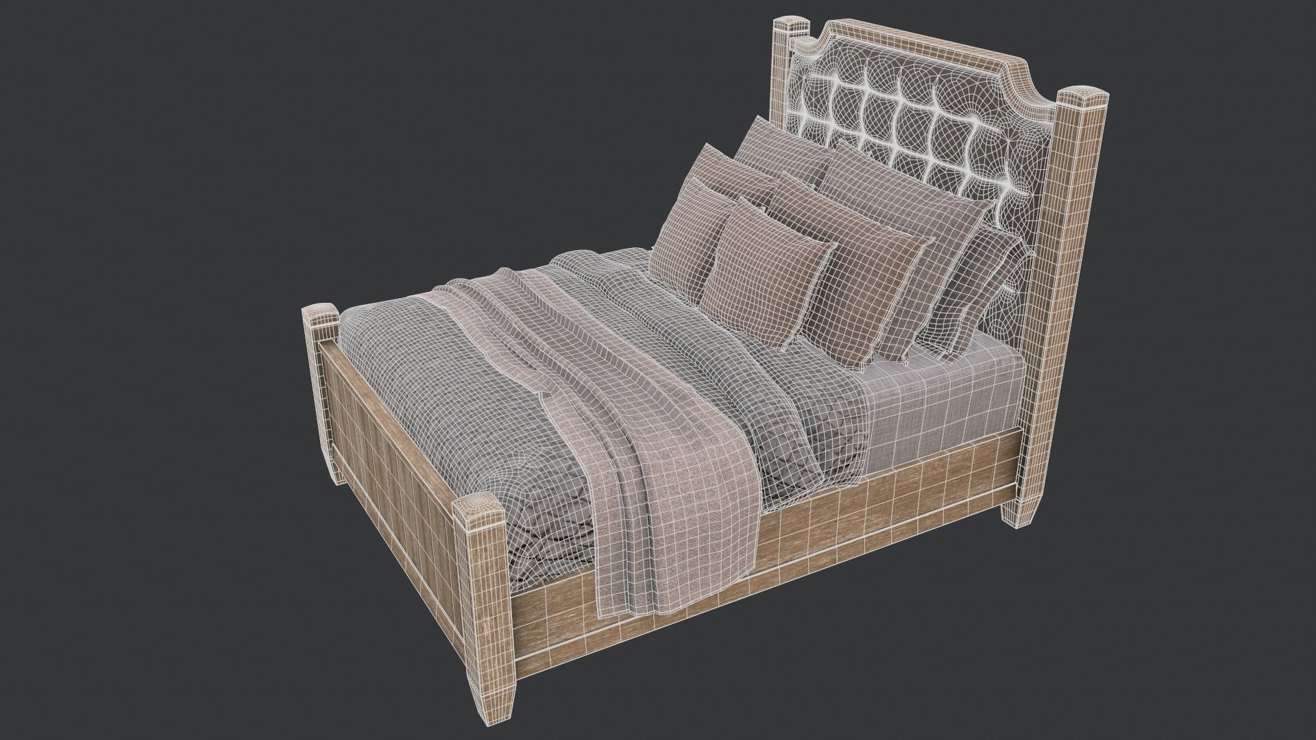Bed Set 3D model_10