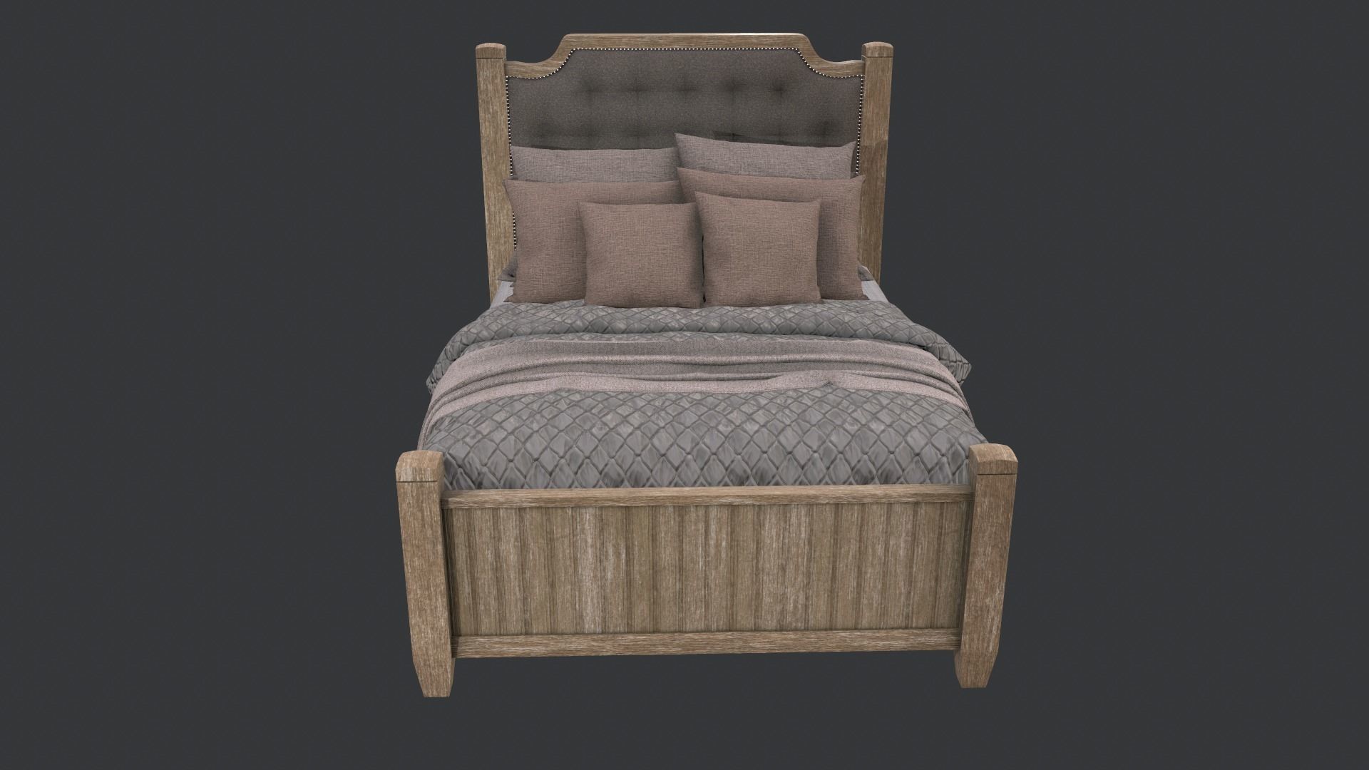 Bed Set 3D model_6