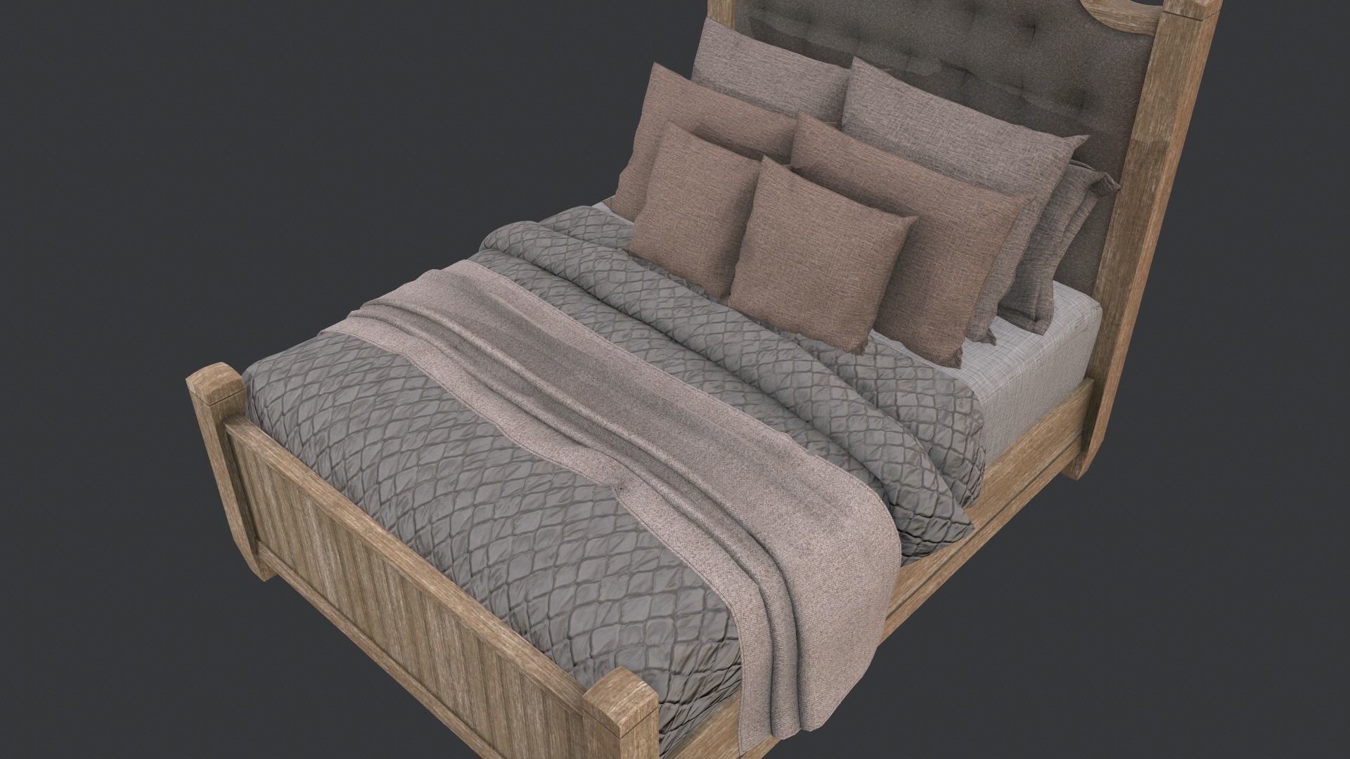 Bed Set 3D model_11