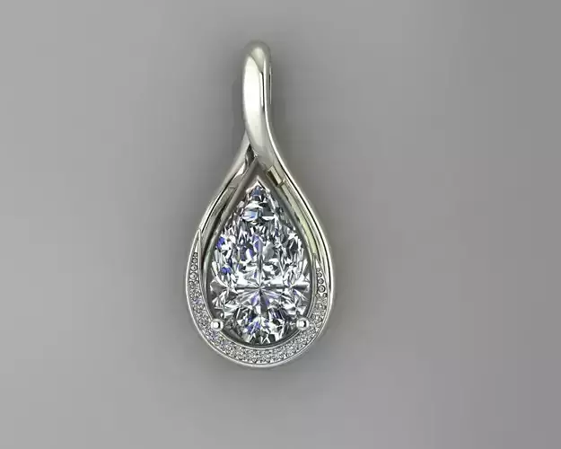 Jewel and emerald pendant