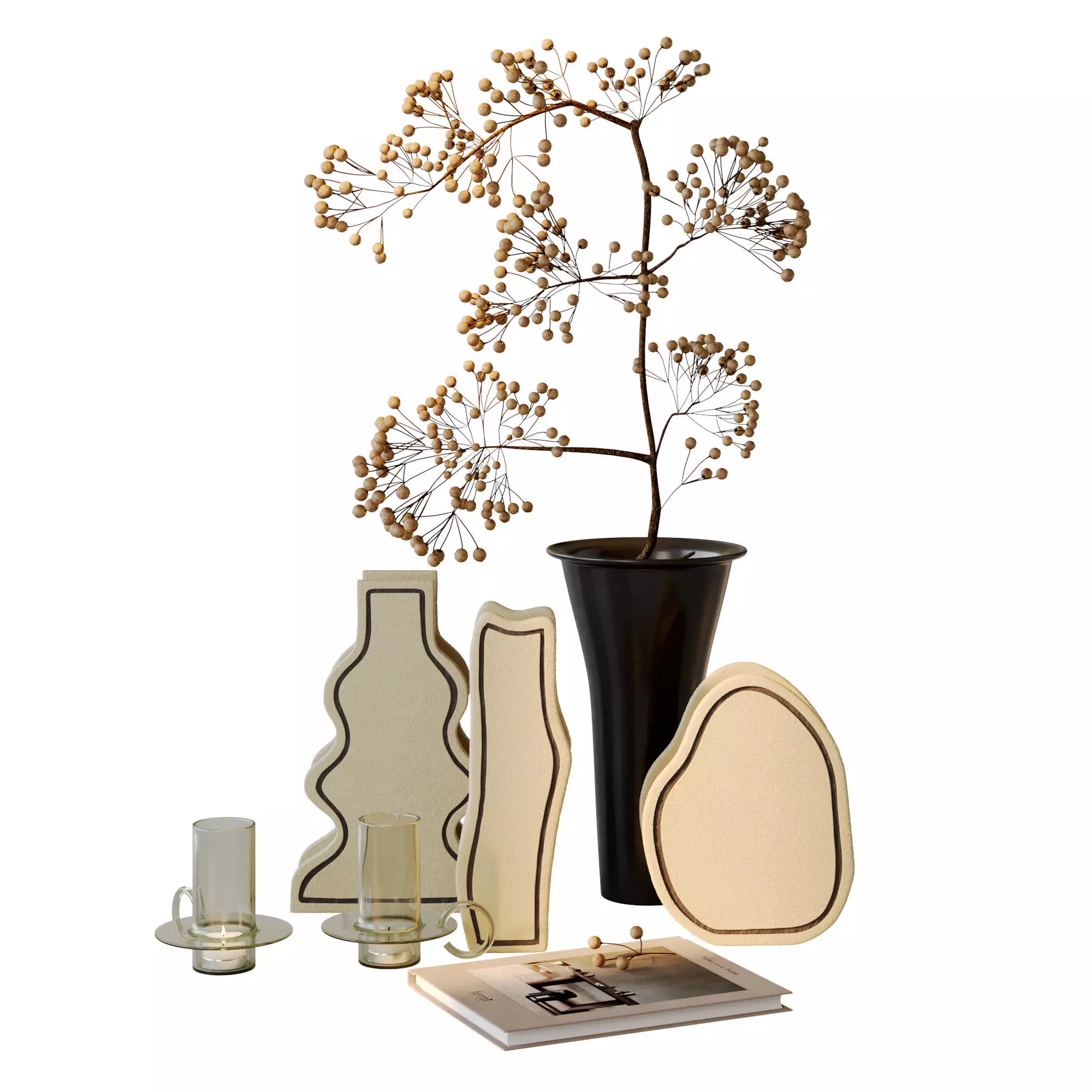 Decorative set fermliving 3D model_0