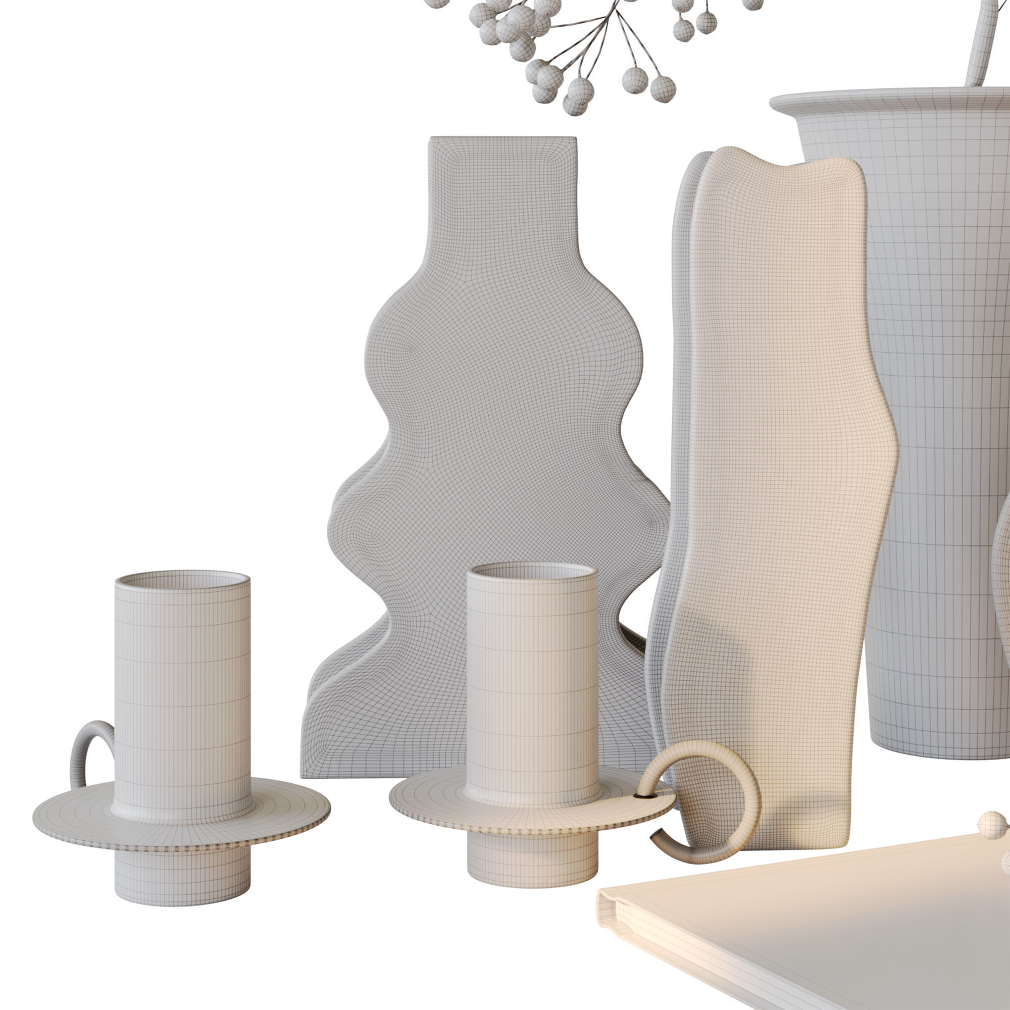 Decorative set fermliving 3D model_5