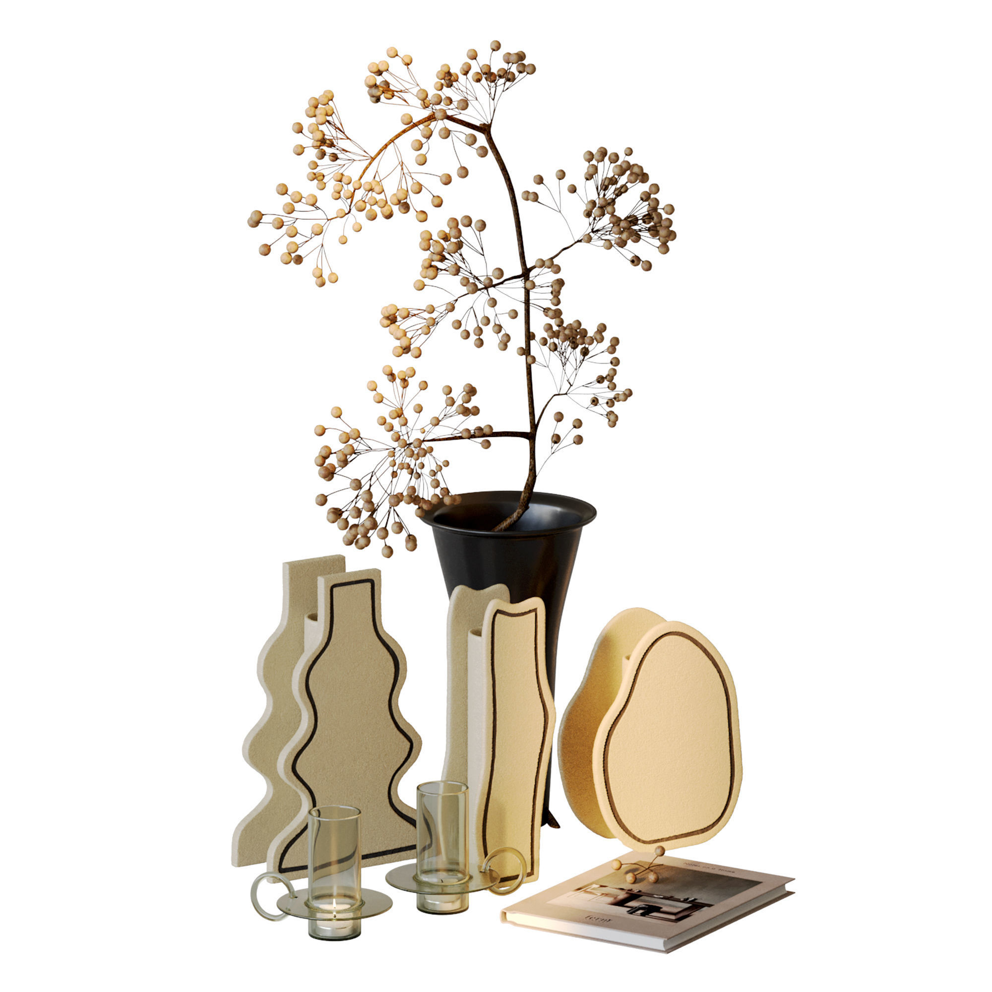 Decorative set fermliving 3D model_1