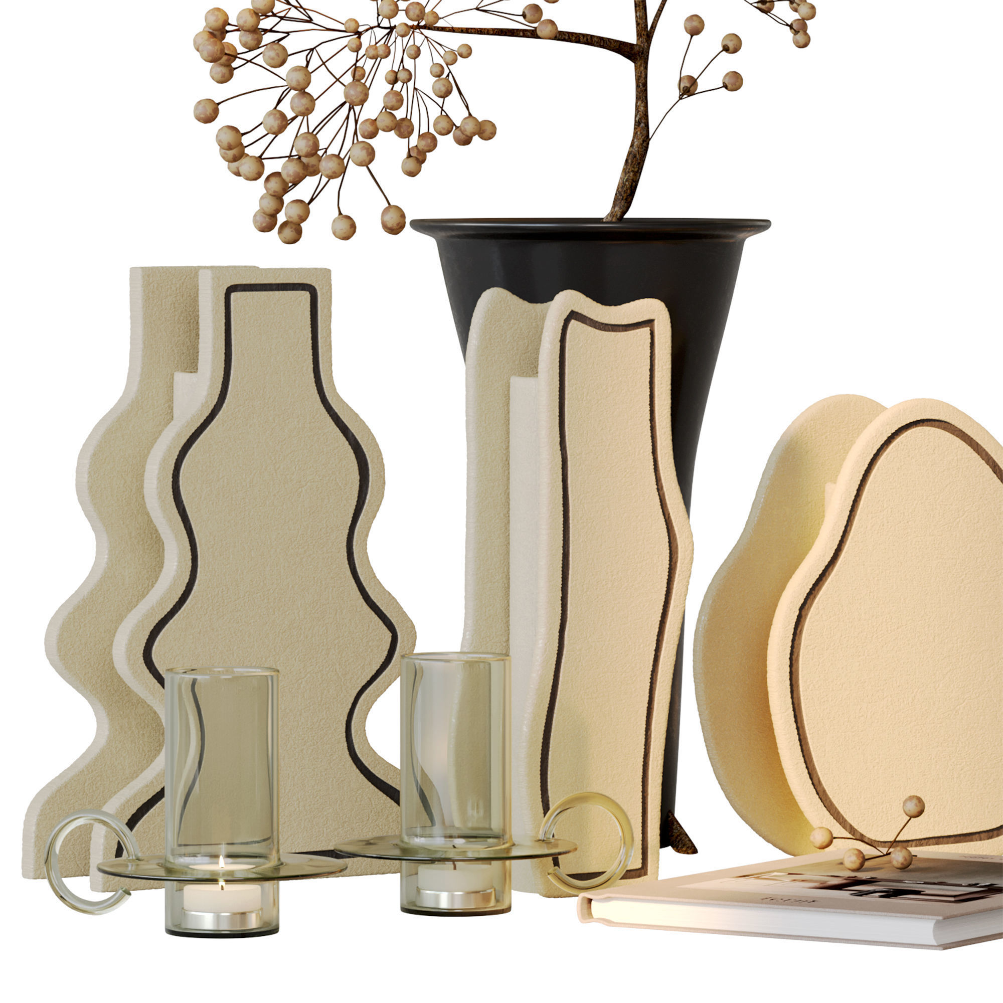 Decorative set fermliving 3D model_2