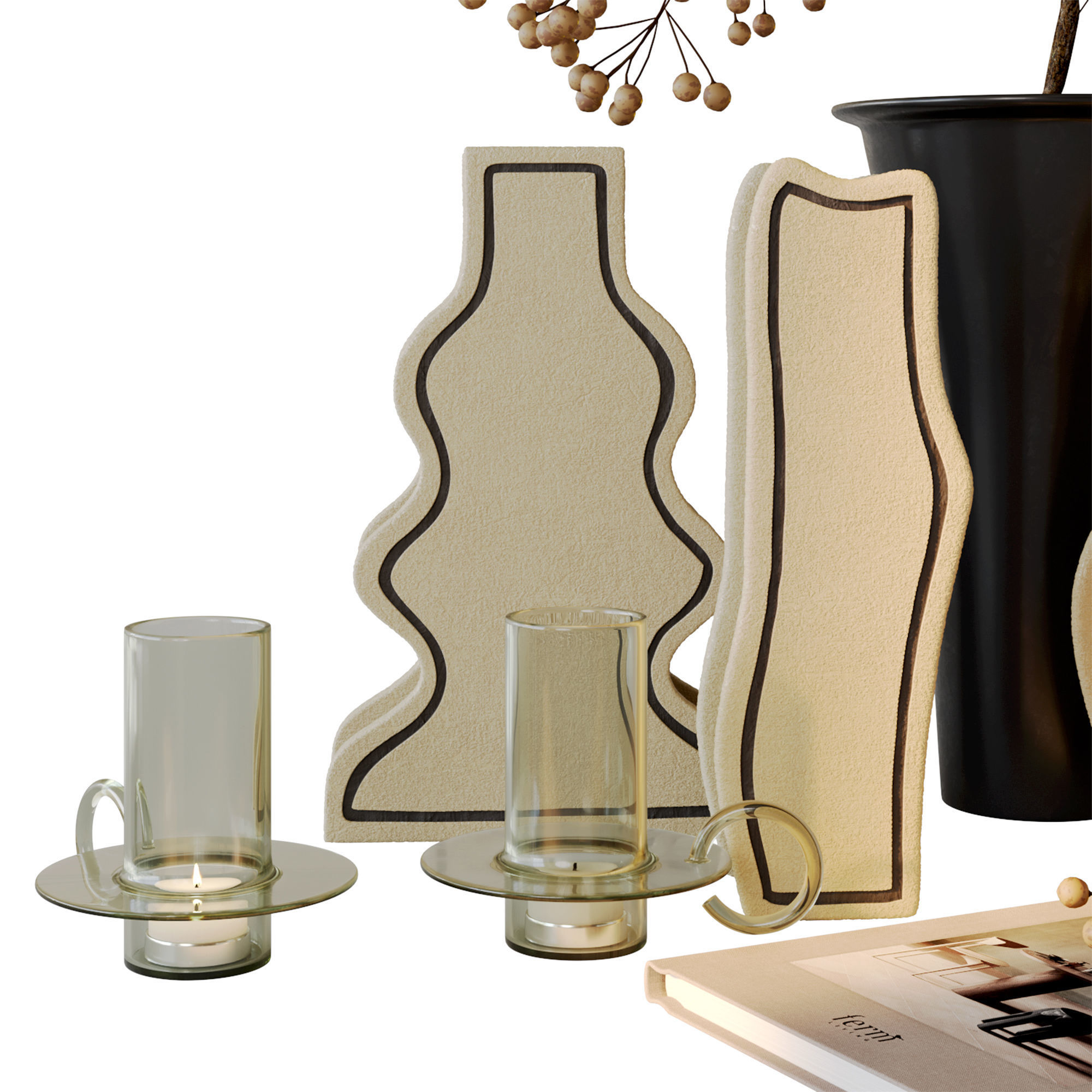 Decorative set fermliving 3D model_4