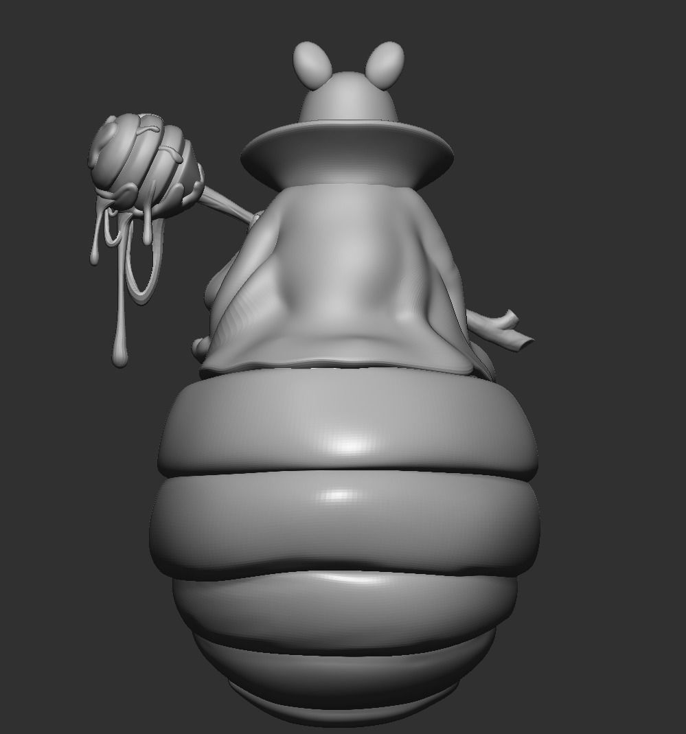 Hunny Wizard Lorcana 3D Model Winnie The Pooh 3D print model_3