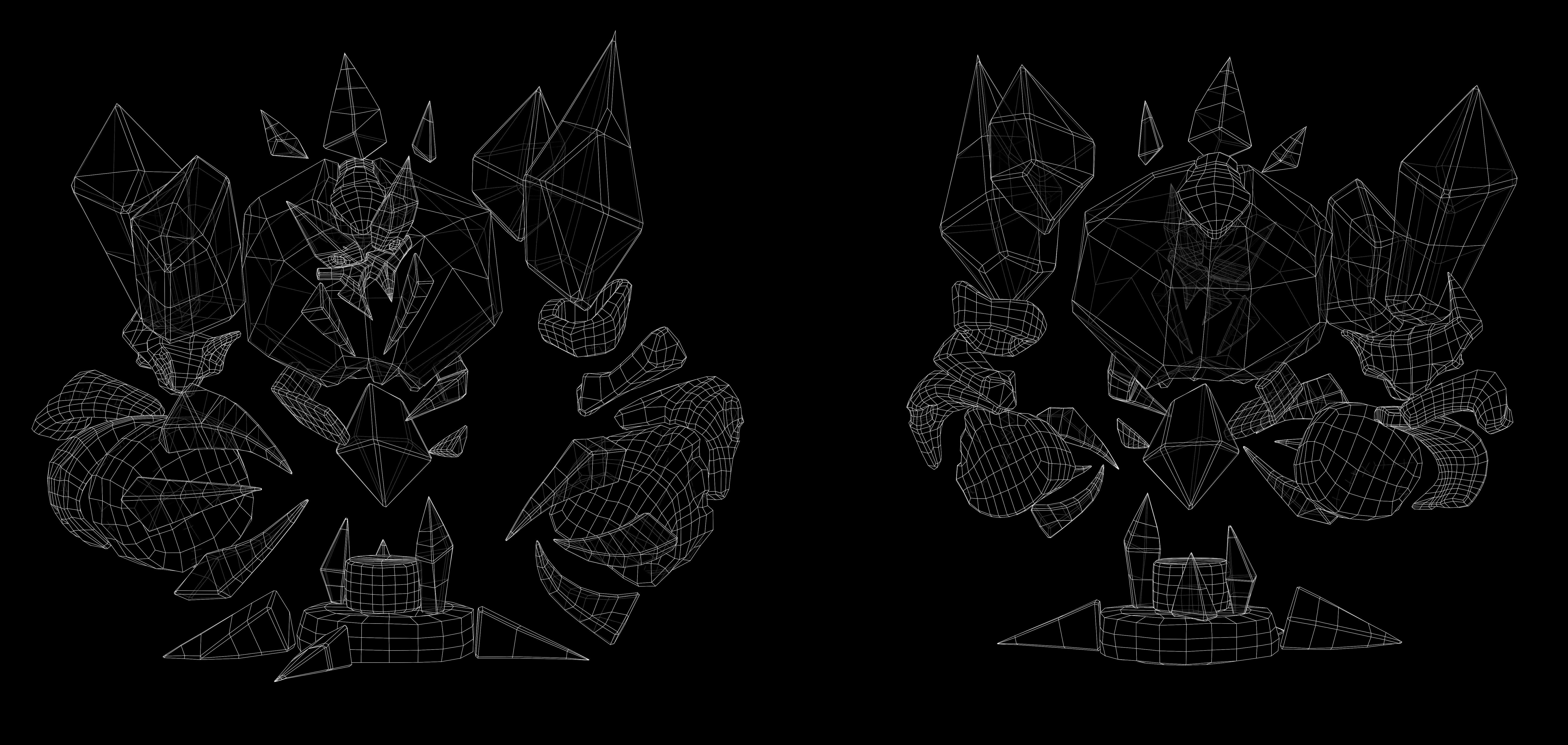 Icebronze - Golem Low-poly 3D model_12