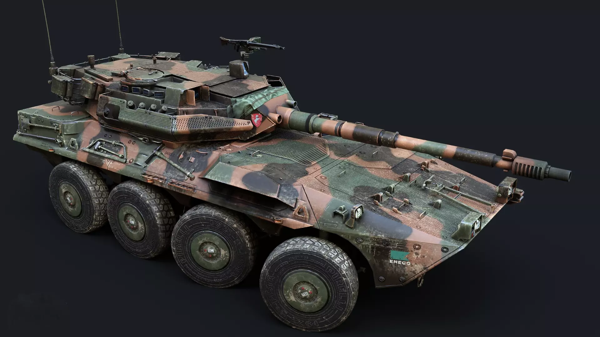 Centauro B1 Low-poly 3D model