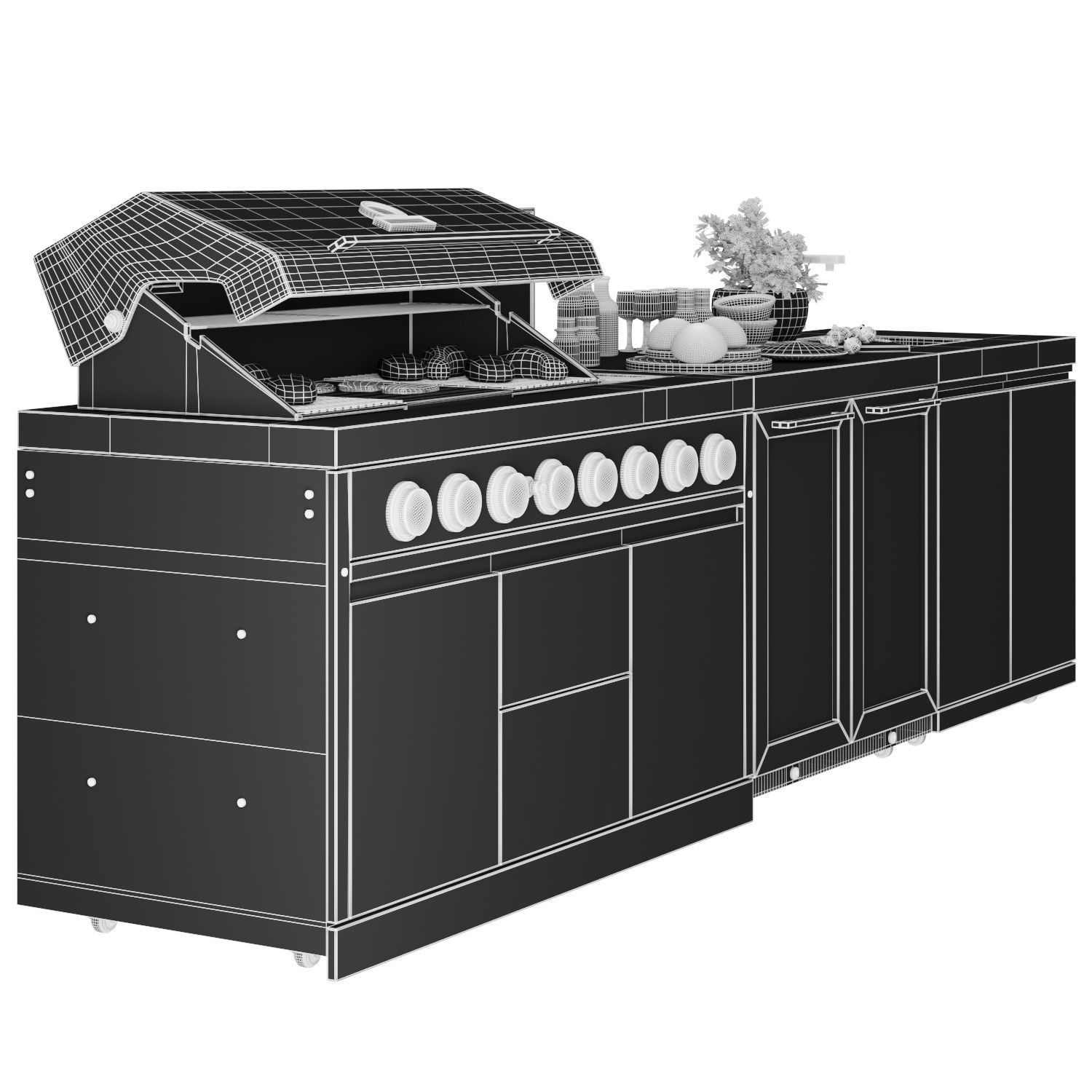 Gasmate Nova Outdoor Kitchen 3D model_9