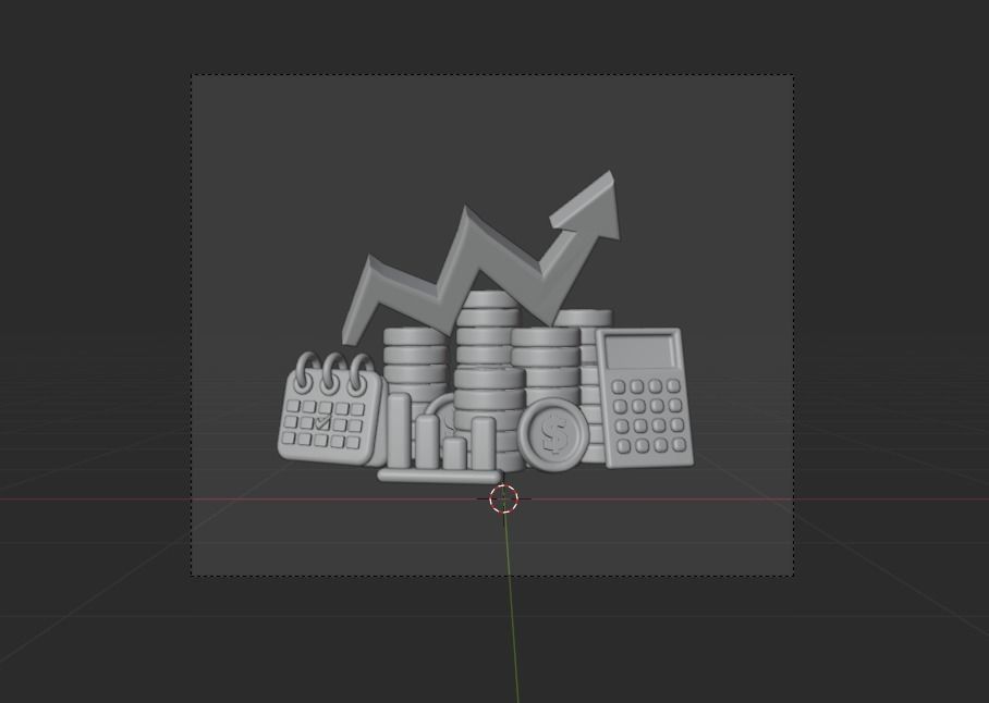 Online Business 3d Illustration  Icon Pack 3D model_18