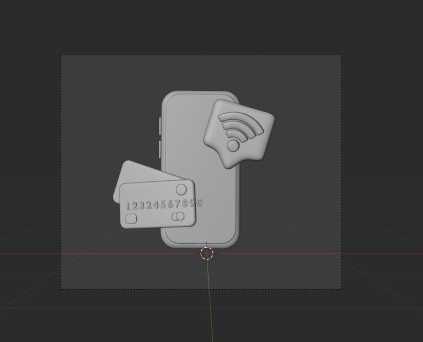 Online Business 3d Illustration  Icon Pack 3D model_12