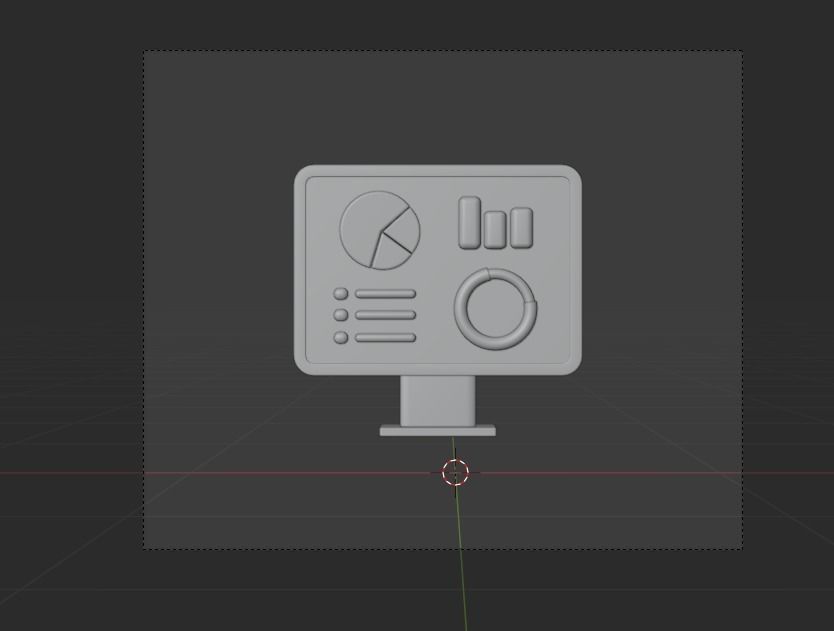 Online Business 3d Illustration  Icon Pack 3D model_28