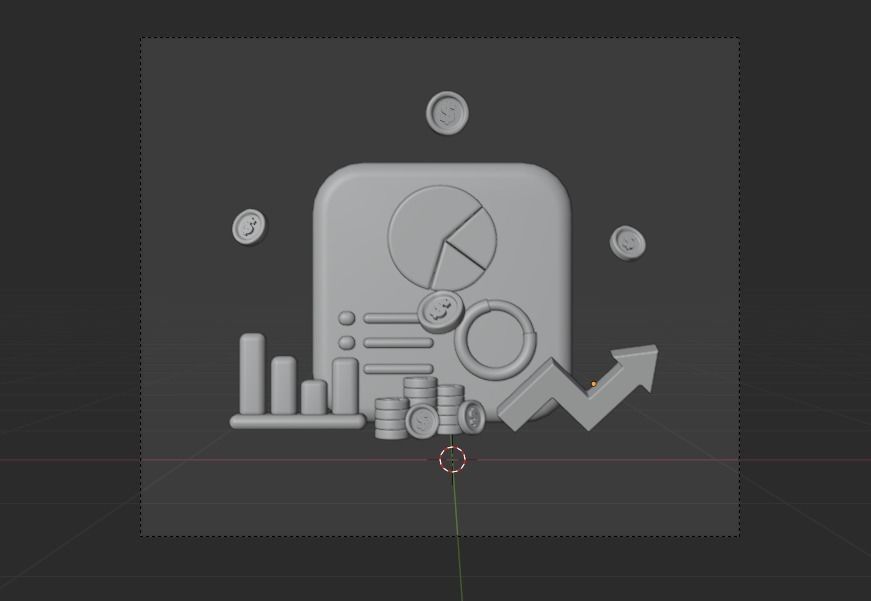 Online Business 3d Illustration  Icon Pack 3D model_24