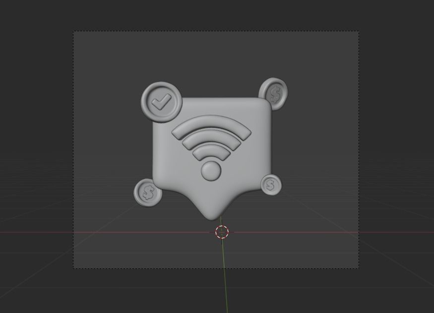 Online Business 3d Illustration  Icon Pack 3D model_46