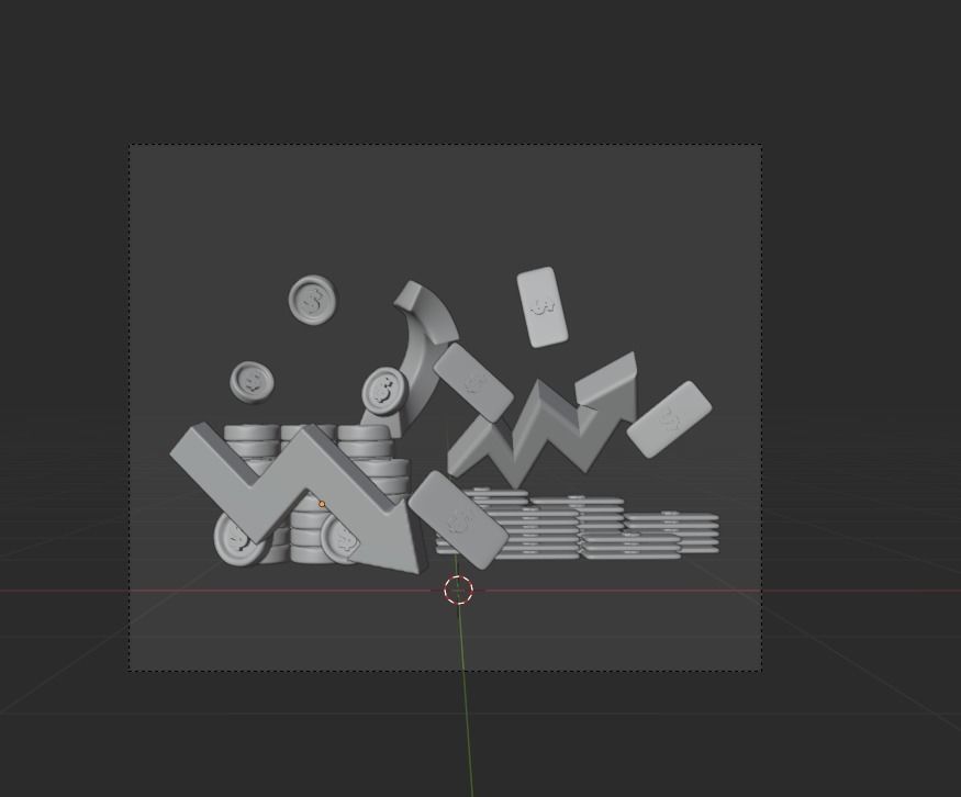 Online Business 3d Illustration  Icon Pack 3D model_8