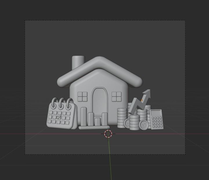 Online Business 3d Illustration  Icon Pack 3D model_19