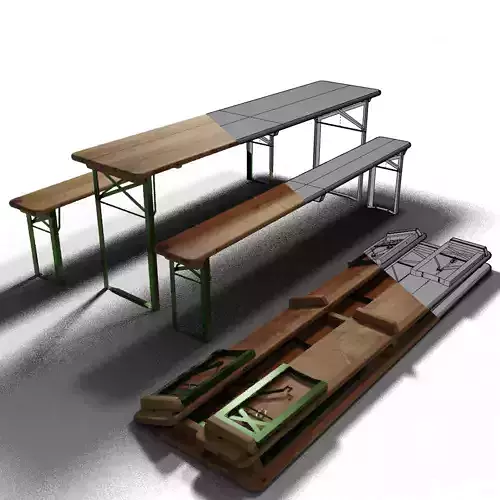 Biertischgarnitur  I  German Outdoor Beer Furniture