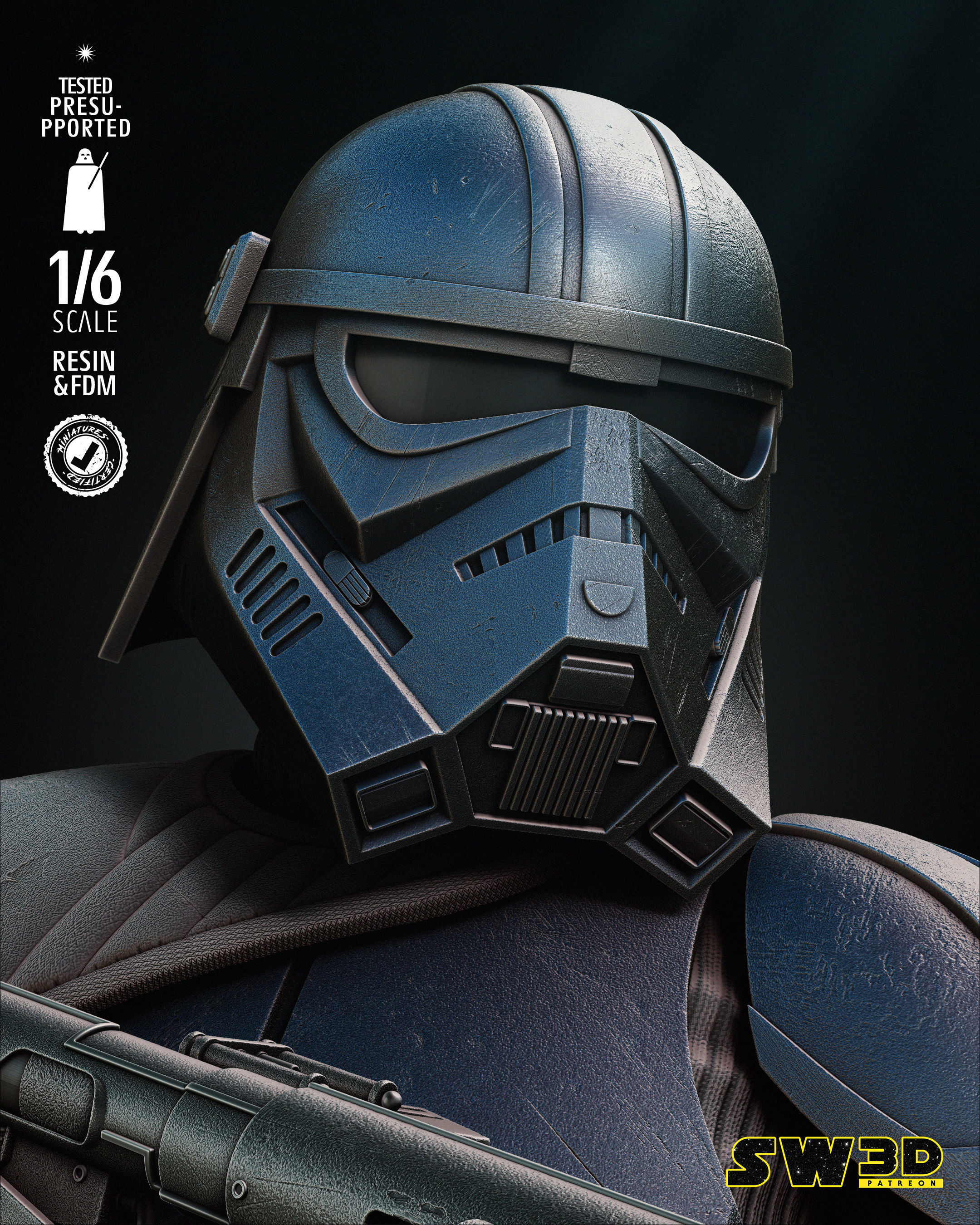 STAR WARS Purge Trooper Sculpture Tested for 3D printing 3D print model_23