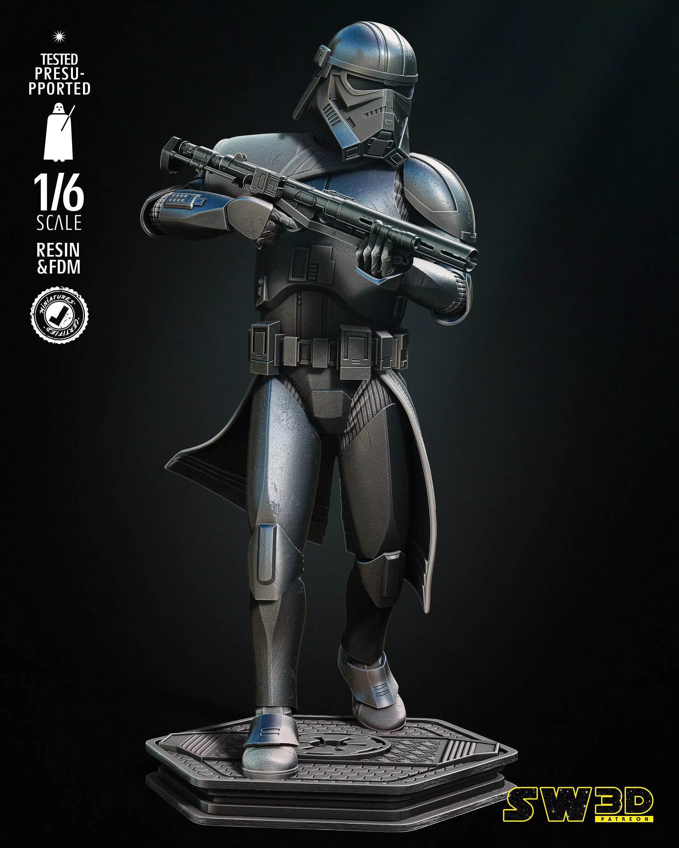 STAR WARS Purge Trooper Sculpture Tested for 3D printing 3D print model_0