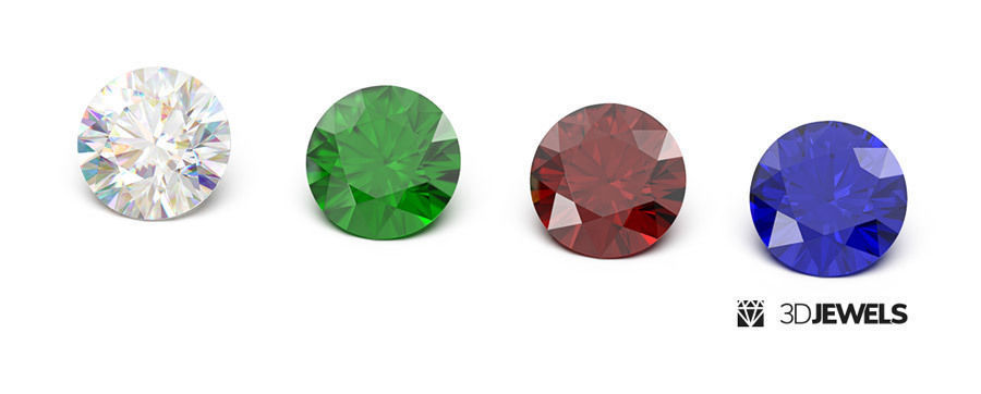 Jewelry Realistic Render Scene Setup For KeyShot - Pack2 3D model_5