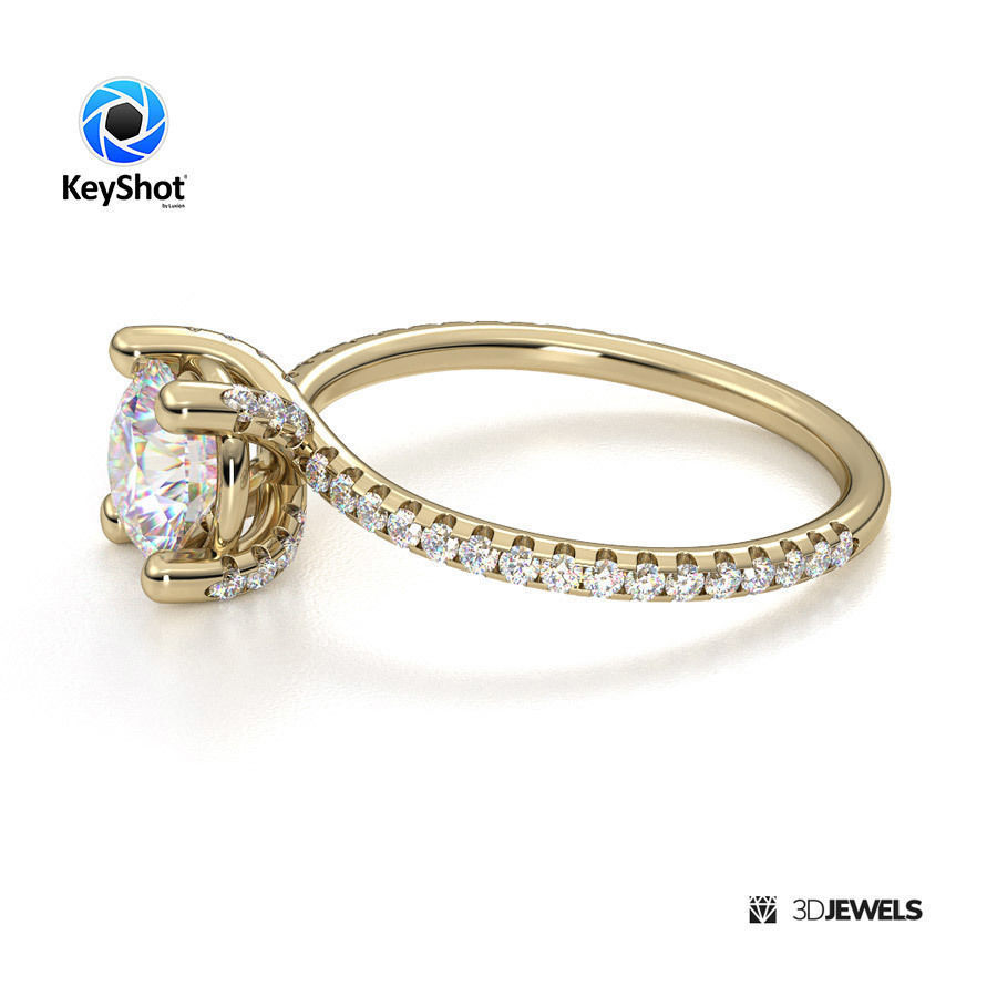 Jewelry Realistic Render Scene Setup For KeyShot - Pack2 3D model_2