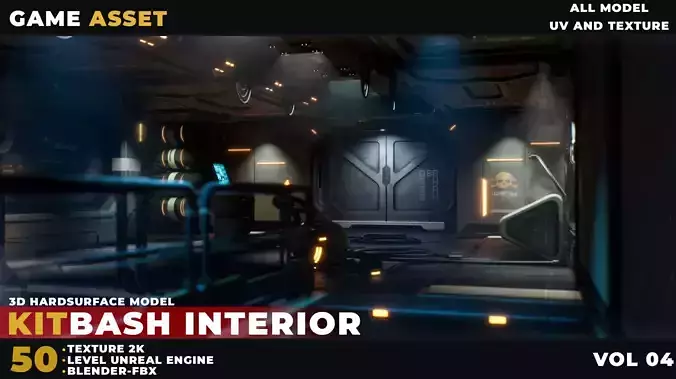 50 SCI-FI INTERIOR KITBASH VOL 04