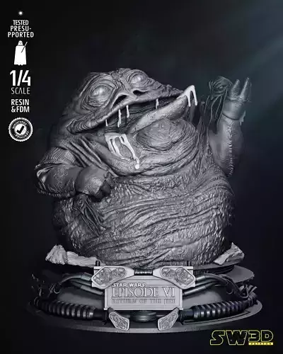 STAR WARS Jabba Bust Tested for 3D printing
