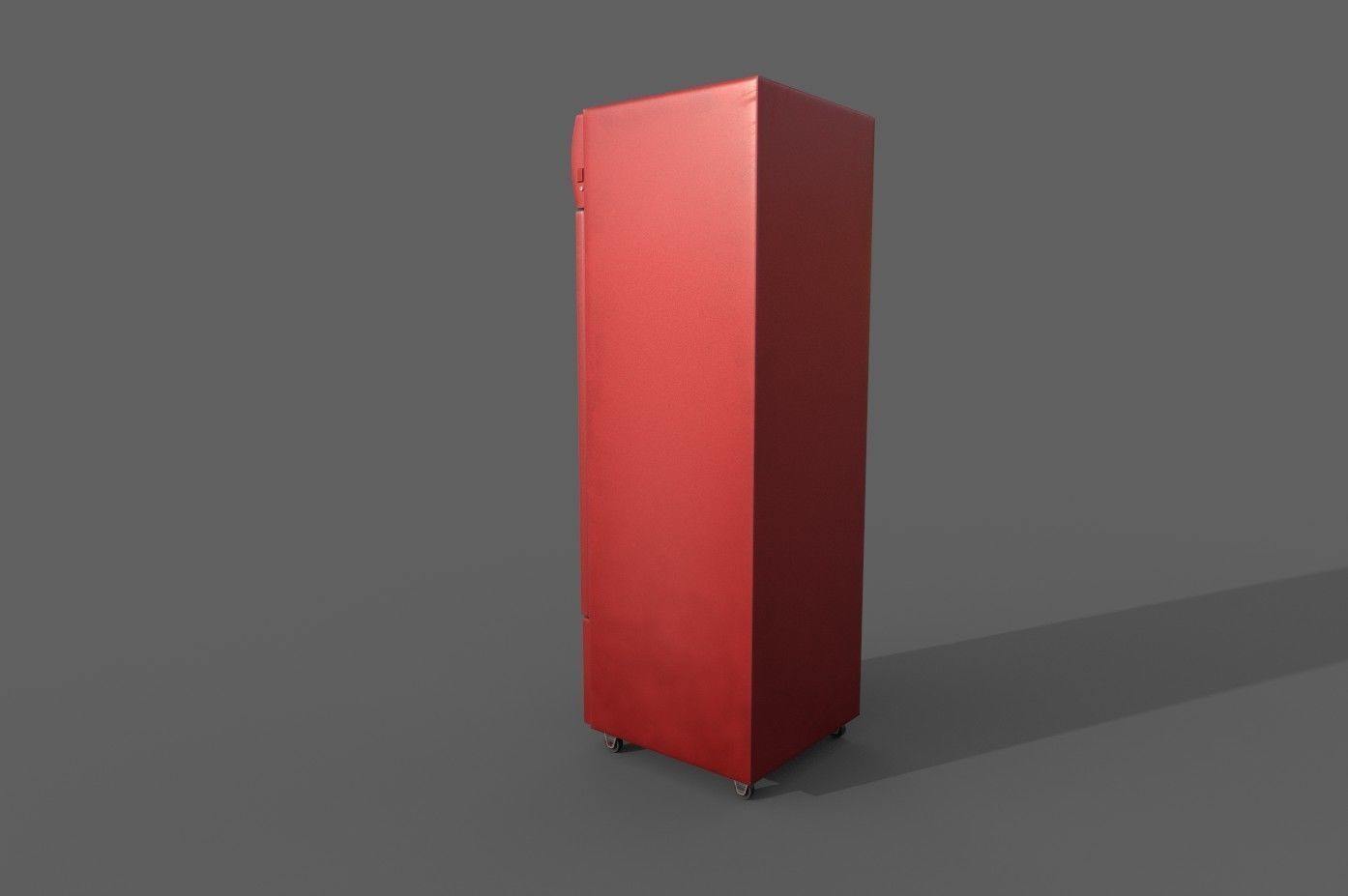 Cool stand fridge set with cans include brand and blank model Low-poly 3D model_12