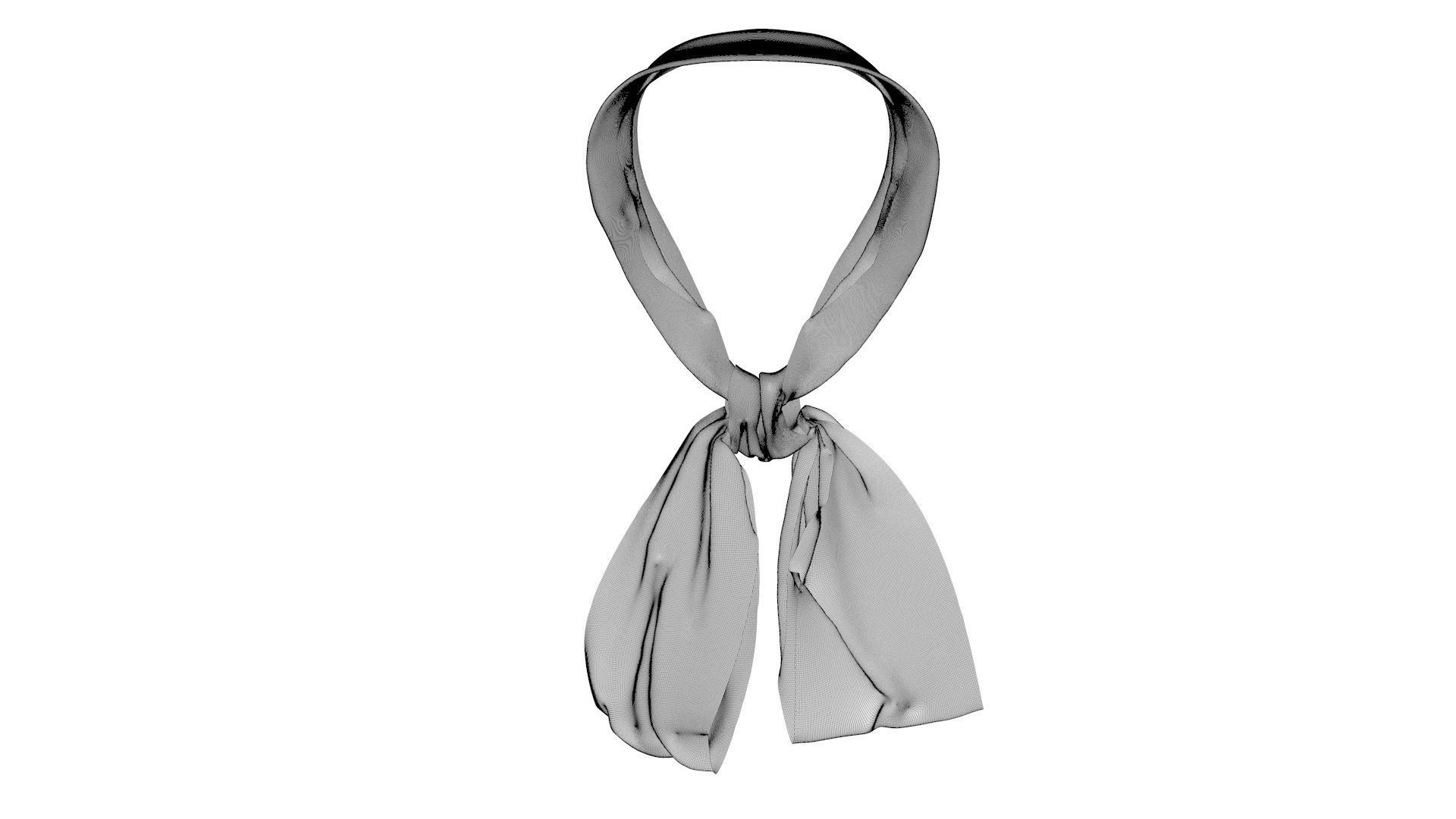 Dress collars scarves and necklaces decorated 3d models 3D model_9