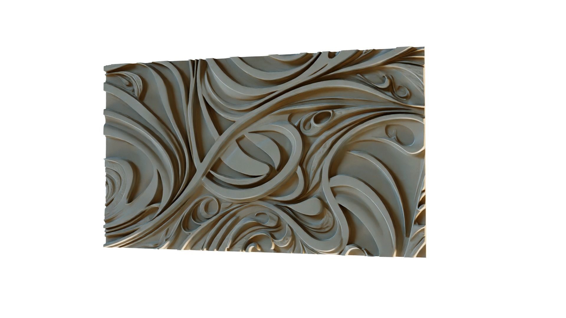  decor set wall panel 34 3D model_5